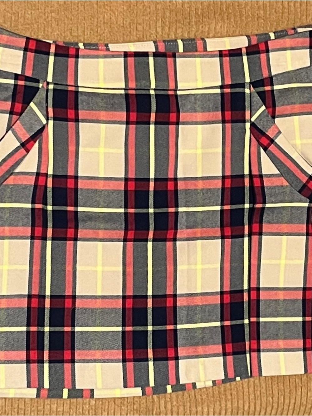 Y2K Vintage Princess Vera Wang Plaid Pleated Mini Skirt